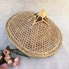 Chapéu de bambu chapéu de bambu adereços para performance de dança produtos de bambu proteção solar chapéu de pesca à prova de chuva abajur de bambu chapéu de palha decorativo