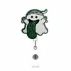 Insignia de Duende Boo Linda Brillante con Clip Retráctil para el Lugar de Trabajo, Regalo Divertido de Caricatura Original
