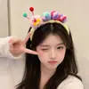 Pinza para el pelo linda y sofisticada para lavarse la cara, estilo nuevo de moda 2026, diadema de maquillaje, diadema de felpa de dibujos animados para otoño/invierno para un look de corona alta