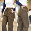 Novas Calças Jogger Casuais Masculinas Primavera e Outono Estilo Americano Tendência Cintura Elástica Versátil Soltas Calças Harem para Homens
