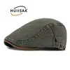 Sombreros de comercio exterior para hombre, gorra lisa simple nueva, boina de algodón para mujer, sombrero de pintor retro británico