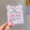 Pegatinas para Uñas Kuromi Dibujos Animados Exquisitas Pegatinas para Uñas Dulces y Lindas No Tóxicas e Inodoras Removibles para Niños Uñas Portátiles