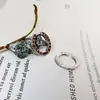 Estilo Genial Sencillo Letra Distintiva Hebilla de Oreja de Circonita Pendientes de Cuerpo de Plata S925 Estilo Neutro Pendientes de Lujo Ligero de Nicho