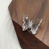 Botones de mariposa de lujo con circón microincrustado para mujer, abrigo, cárdigan, suéter, cheongsam, joyería chapada en cobre.