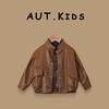 Chaqueta de Cuero para Niño con Forro Polar 2025 Invierno Nuevo Estilo Otoño Trendy Ropa de Invierno Elegante para Niños Chaqueta de Cuero Cálida para Motocicleta