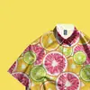 Camisa Floral de Verão de Manga Curta Camisa Floral para Férias na Ilha de Hainan Camisa Floral para Casal Estilo Tailandês de Viagem Camisa Floral de Manga Curta