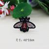 Pegatina de tela con diseño de insectos y abejas, parche de dibujos animados, para planchar, etiqueta bordada, decoración de cajas