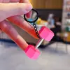 Chaveiro Pingente Mini Barra de Halter Fitness Criativo para Casal Carro Bolsa Chaveiro Esportivo Pequeno Ornamento Venda por Atacado