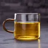 Vidrio Espeso Resistente al Calor con Asa Taza Pequeña de Té Hecha a Mano Taza para Degustación de Té de Oficina Juego de Té Kung Fu Condiciones Completas Envío Gratis