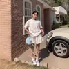 Camiseta Chic Estilo Hong Kong con Estampado de Bailarina de Ballet de Manga Corta para Mujer 2026 Nuevo Diseño de Verano Top Holgado Tendencia Ins