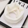 Cachecol de Tricô de Bambu Espesso Cor Pura de Inverno, Protetor de Pescoço Frio e à Prova de Vento, Cachecol Unissex, Cachecol Confortável com Forro de Fleece