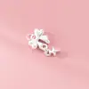 Pingente de Estrela Cadente com Franja em Prata Pura 999 Pingente para Pulseira DIY Acessórios de Material de Corda Tecida à Mão S1146