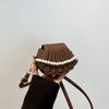 Linda bolsa personalizada da moda feminina, nova moda primavera e verão 2025, bolsa de ombro, simples, versátil, bolsa transversal, bolsa tipo concha