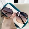 Llegada Nueva 2024 Gafas de Sol de Moda con Borde Recortado Gafas de Sol de Moda Europeas y Americanas para Mujer Celebradas en Internet Gafas de Sol para Disparos Callejeros