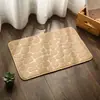 Alfombra de Piso Pequeña de Terciopelo de Coral Piedra, Absorbente de Agua, Antideslizante, Felpudo para Baño, Alfombra de Puerta de Baño, Amazon Transfronterizo