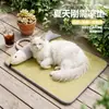 Tapete de dormir de verão para gatos, removível e lavável, resistente a arranhões, fácil de manter, tapete de dormir grande universal para gatos e cães, adequado para cães de pequeno e médio porte