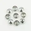 Suministro directo de fábrica cristal galvanizado 14MM nido de pájaro orificio de presión medio cuentas de vidrio accesorios para joyería DIY cuentas sueltas girasol