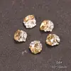Otoño e Invierno Maillard Ámbar Dorado Color Café Joyería para Uñas Champaña Azúcar de Roca Huevo de Paloma Cuadrado Graso Uñas Postizas Terminadas Diamante