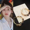 Pendientes de Aro de Terciopelo con Estampado de Leopardo Estilo Hong Kong para Mujer, Pendientes de Alta Gama y Elegantes, Pendientes de Aro Lisos Personalizados para Chicas Picantes