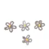Estilo bosque estilo niña con cuentas color block flor hueca diy frescos lindos simples aretes accesorios para el cabello accesorios de flor para zapatos
