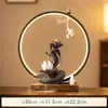 Lámpara Zen Círculo Mano de Buda Flor de Loto Quemador de Incienso de Flujo Inverso Hogar Interior Retro Quemador de Sándalo Quemador de Incienso Quemador de Aromaterapia Adornos