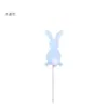 Inserto para Pastel de Pascua Cinco Colores Conejo Bandera para Pastel Decoraciones para Fiesta de Pascua Suministros Inserto Decorativo para Pastel