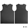 Chaleco deportivo transpirable de secado rápido transfronterizo para hombres y mujeres, camiseta sin mangas transpirable para fitness al aire libre y running, camiseta sin mangas holgada de color liso con estampado de logo