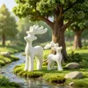 Nuevos adornos de alce navideño para paisajes en miniatura, con un diseño temático de bosque, con una estética de alta gama y artesanía única, perfectos para manualidades DIY y como piezas decorativas