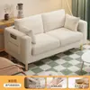 Sofá para casa de aluguel, quarto, loja de roupas, apartamento simples, sala de estar, sofá de tecido de dois lugares, três lugares moderno para espaços pequenos