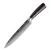 Conjunto de facas de cozinha Cross-Border com cabo de madeira em aço inoxidável, cores populares, para cozinhar, cortar legumes e frutas. Faca Santoku, utensílio de cozinha doméstico.