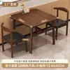 Mesa de Jantar para Casa Pequeno Apartamento Aluguel Mesa de Sala de Estar Catering Comercial Lanchonete Restaurante de Fast Food Combinação de Mesa e Cadeira