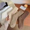 Nuevos Calcetines Zhuji para Hombres y Mujeres, Calcetines de Media Pantorrilla para Otoño e Invierno, Calcetines Largos de Felpa Espesa para Mujer, Calentitos Postparto