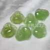 Pingente de Buda em Óleo de Cavalo Tipo Gelo com Calcedônia Verde, Pingente de Colar em Jade Verde Montanha Distante, Suprimento para Transmissão ao Vivo