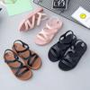 Sandalias de verano estilo princesa para mujer, zapatos de punta redonda, sencillas, transpirables, para el hogar, venta al por mayor