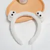 Diadema de Felpa con Cabeza para Lavado de Cara para Mujer, Adorno para el Cabello Nuevo de Dibujos Animados Lindo, Mascarilla de Lavado de Cara, Diadema, Diadema Antideslizante, Accesorios para el Cabello