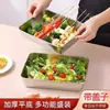 Contenedores de Acero Inoxidable para Almacenamiento de Alimentos al por Mayor Platos Cuadrados Cajas de Almacenamiento para Refrigerador con Tapas Platos para Platos Fríos de BBQ Platos para Frutas Platos para Cocinar Pescado al Vapor Platos para Hornear Pescado