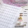 Desgaste Fita de Unhas tira de exibição de placa de trabalho pasta transparente sem costura unhas cor placa de exibição de cristal acrílico dupla face