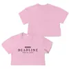 Bp Tinta Rosa 2025 Concerto Prazo Mercadoria Roupas de Fã Mesmo Estilo Camiseta de Manga Curta Top Estampado para Homens e Mulheres