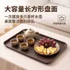 Vaya, una bandeja de exhibición de bocadillos para el hogar con patrón de ondas de agua, hecha de material PP, de forma rectangular, adecuada para usar como bandeja de mesa de centro, bandeja de frutas y frutas secas, o bandeja de bocadillos para el té de la tarde
