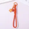 Nuevo Cordón para Teléfono de Flor de Goma 3D Flor Pequeña Campana Accesorios DIY Llavero de Mochila Colgante Decorativo Versátil