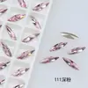 Cristal Dongzhou 11*3 Marquise Fina Fondo Puntiagudo Diamante Chapado en Plata Flash K9 Vidrio Oval Puntiagudo Joyería Accesorios para Arte de Uñas DIY