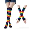 Guantes calcetines de algodón arcoíris venta directa de fábrica exportación explosiones ebay AliExpress Amazon caliente