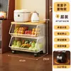Prateleira de armazenamento para cozinha, carrinho pequeno, autoportante, multicamadas, móvel, multifuncional, para armazenar frutas e vegetais, e como prateleira de armazenamento geral