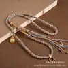 Cordón para Collar Colgante de Cuello Estilo Xizang, Amuleto Budista Zaki Lham de Thangka de Xizang, Cuerda Colgante de Estilo Étnico