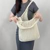2026 Novo Estilo Simples Bolsa Tote de Tricô Vazada para Axila Estilo Casual para Uso Diário e Viagens de Lazer