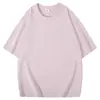 Camiseta Pesada Estilo Americano 220g com Técnica de Tingimento em Cera Sorona, Manga Curta Vintage, Toque Gelado, Camiseta Lisa Unissex de Verão