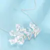 Collar Popular de Plata de Ley S925 con Electrocardiograma para Mujer Moda Europea y Americana Versátil Cadena de Clavícula Ondulada de Latido Cardíaco Cadena para el Cuello Joyería