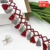 Em Estoque Atacado Tassel Colorido para Vassoura Franja Renda, Renda com Franja Colorida Estilo Étnico Renda com Franja DIY Renda Feita à Mão