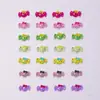 Lazo colorido dulces accesorios para arte de uñas resina lindos pequeños accesorios tridimensionales aretes DIY pinzas para el cabello decoraciones de uñas