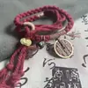 Pulsera de Gasto Shangui Estilo Chino Doble Capa Étnica Estilo Tibetano Tejida a Mano Cuerda de Mano Pulsera de Pieza de Mano Estilo Nacional para Pareja Paz